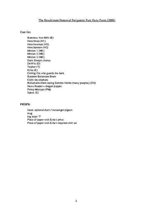 The Penultimate Perennial Peripatetic Punt Party Panto